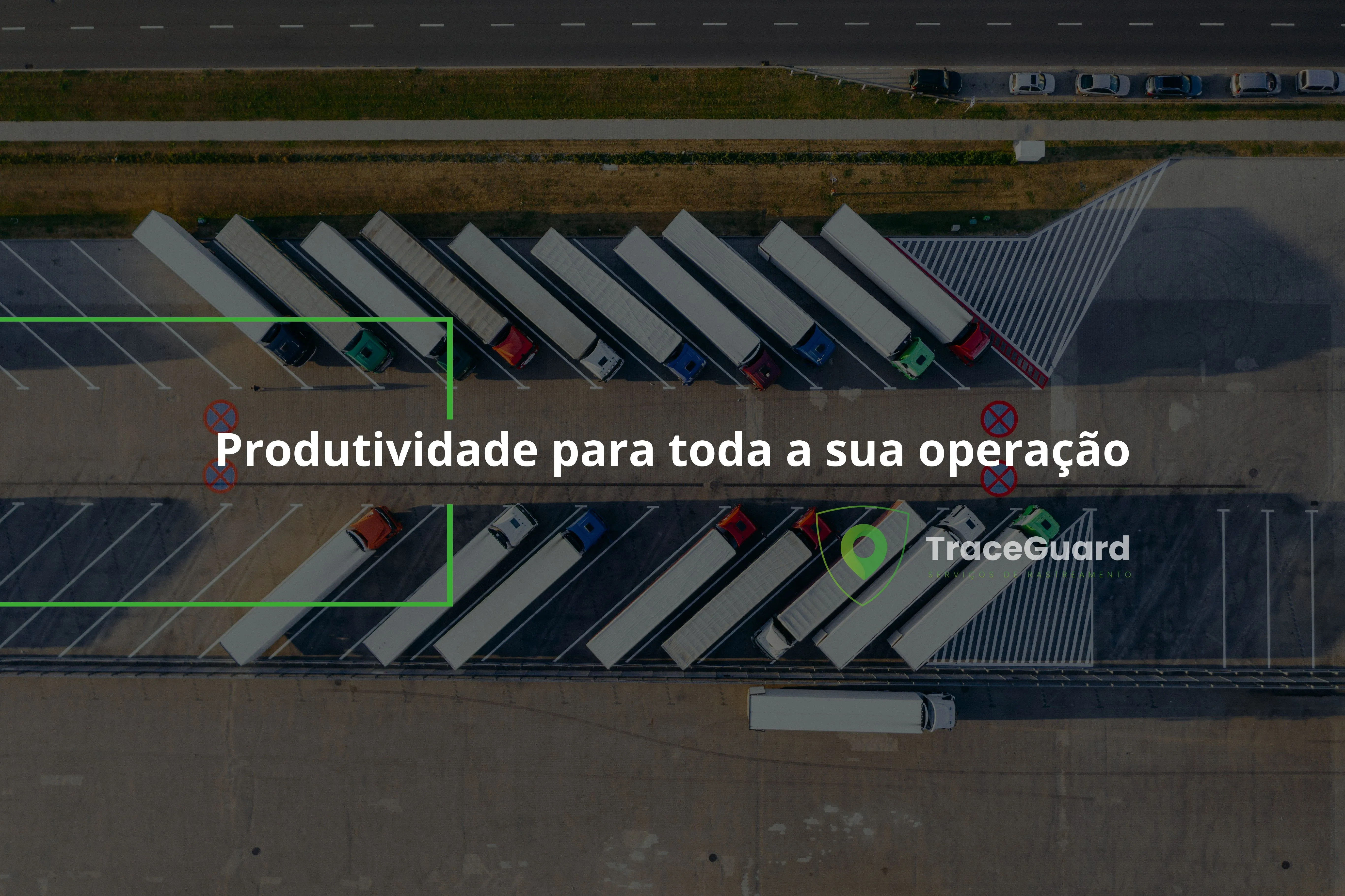 Caminhão de frota em estrada